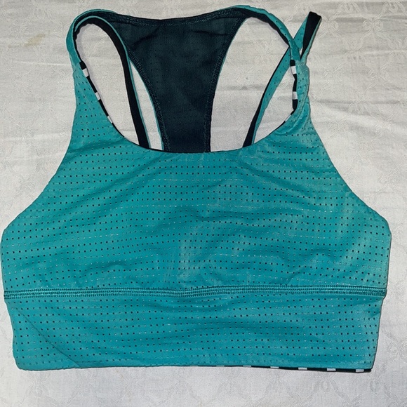 Ivivva Girls Size 10 stripped workout bra - Picture 6 of 9